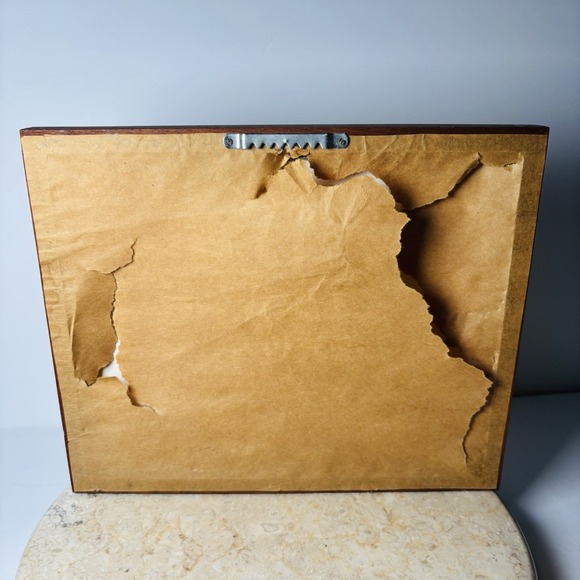 Vintage Beach Sea Shells Cross Stitch Wood Frame Art Embroidery Cottage Decor‎ - Picture 8 of 10